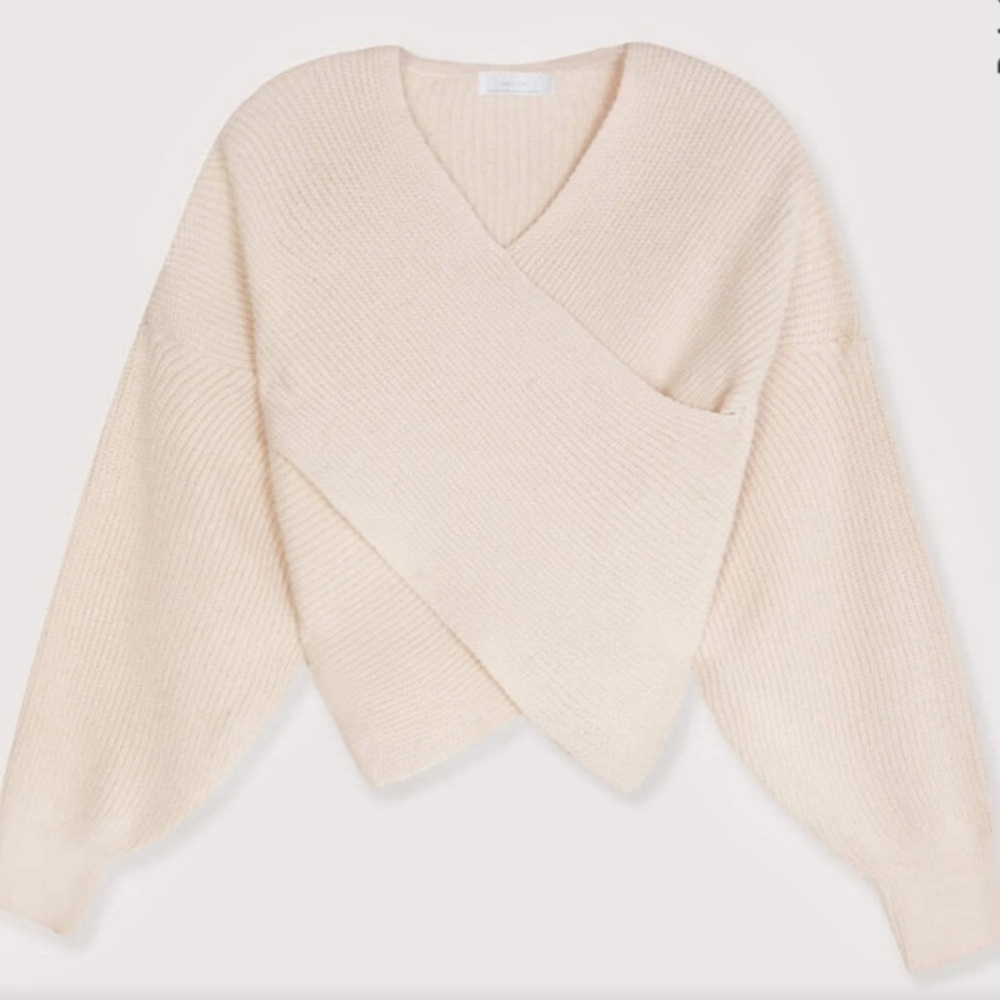 Oak + Fort Criss Cross Sweater